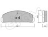 CIFAM 822-300-0 Brake Pad Set, disc brake